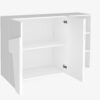 Mobile Multiuso Ping 120 – 2 ante/ 3 vani – Bianco Lucido