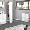 Mobile Multiuso Ping 120 – 2 ante/ 3 vani – Bianco Lucido