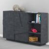Mobile Multiuso Ping 120 – 2 ante/ 3 vani – Ardesia
