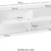 Mobile Porta TV Coro 200 – Bianco Lucido e Cemento
