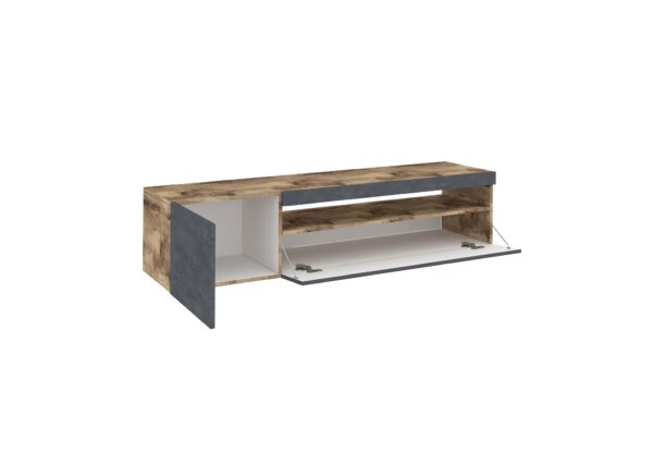 Mobile Porta TV Daiquiri – 155cm – Acero Pereira e Ardesia