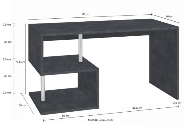 Scrivania Esse 140 – 140x77,5x60 – Report