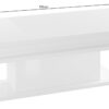 Tavolino da caffè Little Big – 100cm con LED – Bianco Lucido