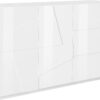 Credenza Ping 140 – 2 ante/3 cassetti – Bianco Lucido