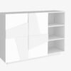 Mobile Multiuso Ping 120 – 2 ante/ 3 vani – Bianco Lucido