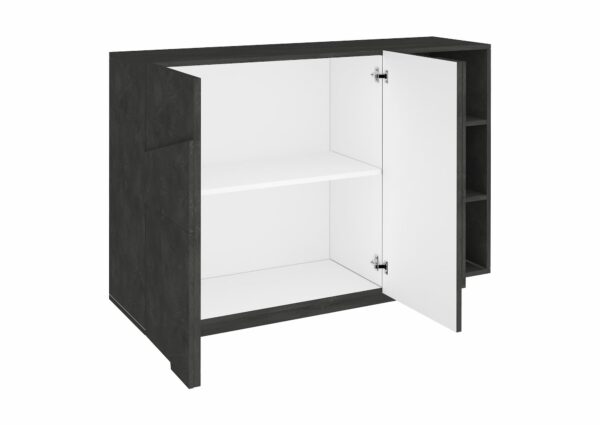 Mobile Multiuso Ping 120 – 2 ante/ 3 vani – Ardesia