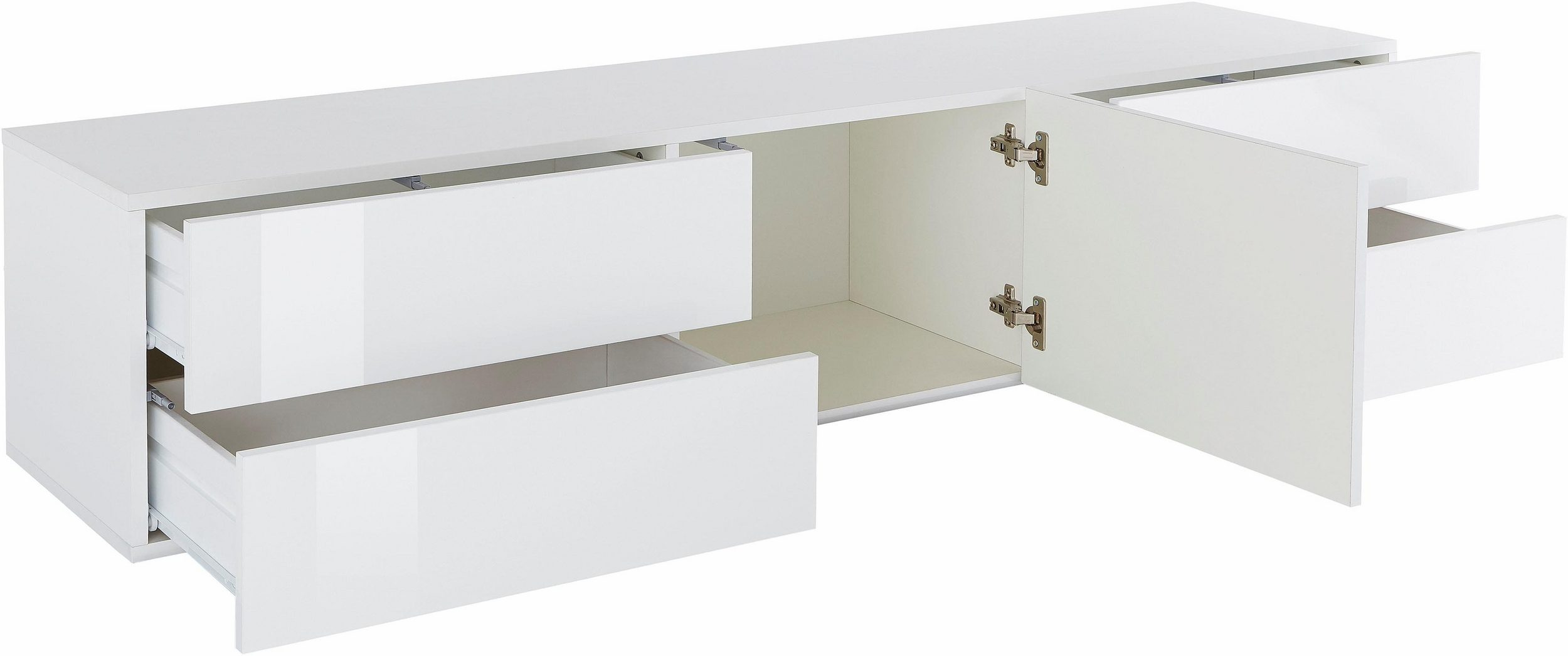 Mobile Porta TV Metis 170 – 1 anta + 4 cassetti – Antracite Lucido