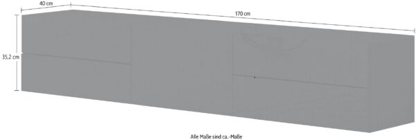 Mobile Porta TV Metis 170 – 1 anta + 4 cassetti – Antracite Lucido