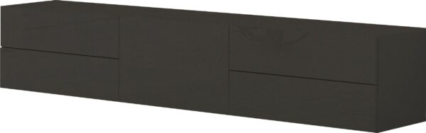 Mobile Porta TV Metis 170 – 1 anta + 4 cassetti – Antracite Lucido