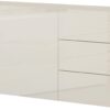 Credenza Metis 170 – 2 anta + 3 cassetti – Bianco Lucido