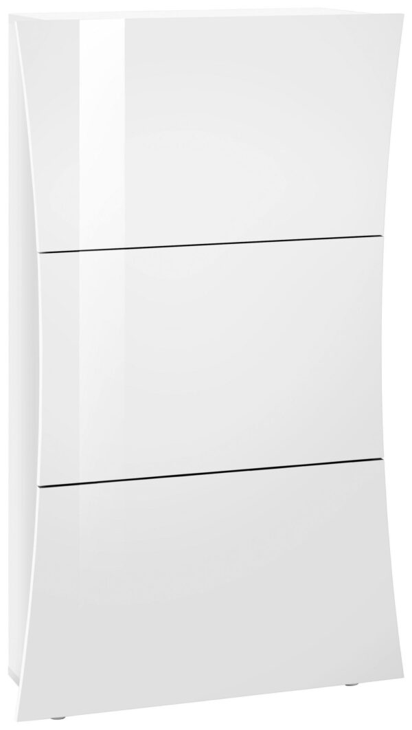 Scarpiera Arco – 3 ante – 71x121x26 – Bianco Lucido