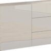 Credenza Metis 110 – 1 anta + 3 cassetti – Bianco Lucido