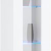 Vetrina Maruska – 1 anta – 40x180x30 – Bianco Lucido