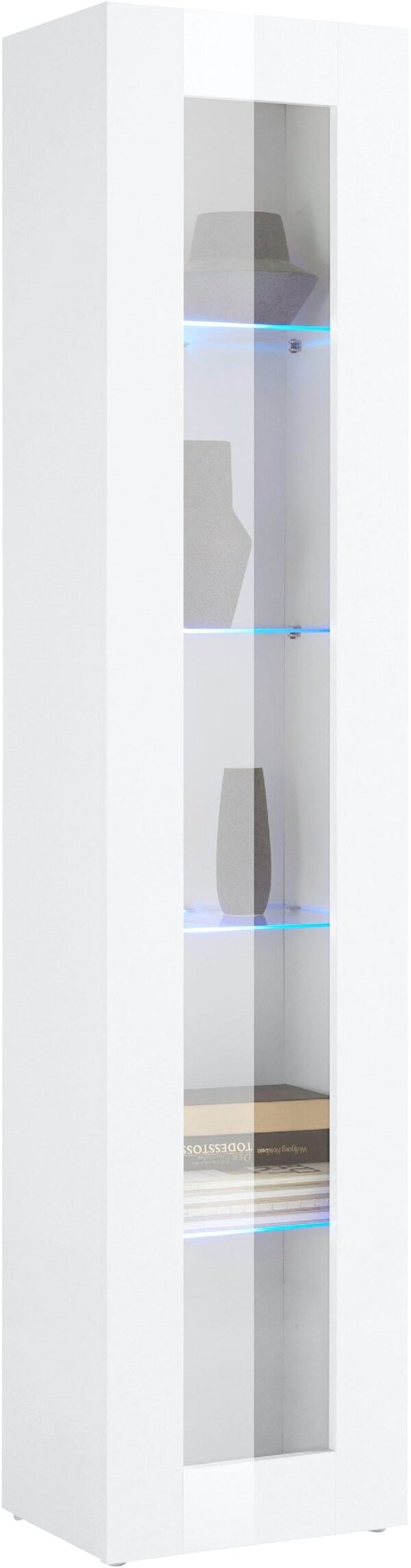 Vetrina Maruska – 1 anta – 40x180x30 – Bianco Lucido