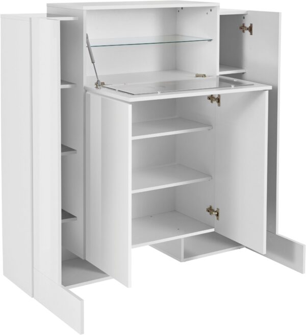 Vetrina Pillon – 130x135x45 – Bianco Lucido