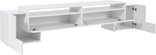 Porta TV Pillon 210 – 2+1 ante – Bianco Lucido