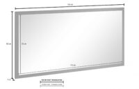 Specchiera Magic 120x60 – Antracite Laccato