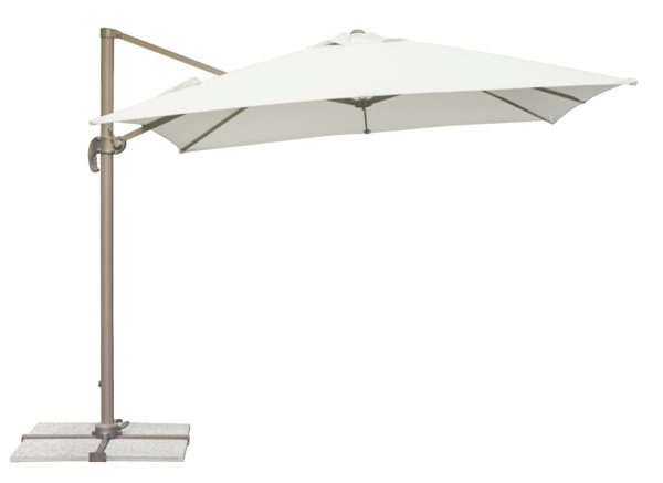 Ombrellone California MOIA 3x3 mt. fusto tortora con maniglione in alluminio