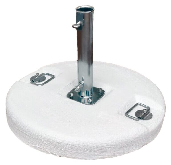 Base per ombrellone MOIA in cemento da 50 Kg grigio/bianco