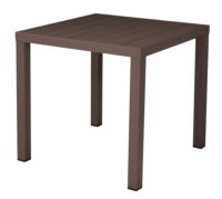 Tavolo San Vincenzo MOIA 80x80 in alluminio chocolate