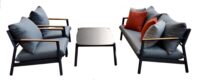 Set cassis MOIA in alluminio antracite e teak