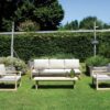 Salotto MOIA Dresda in acacia con divano a 3 posti
