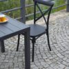 Set di 2 Sedie Trattoria MOIA in polipropilene antracite