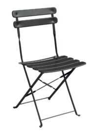 Set di due sedie bistrò pieghevoli MOIA antracite