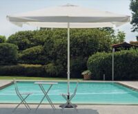 Ombrellone MOIA Nevada 3 x 3 m, fusto bianco