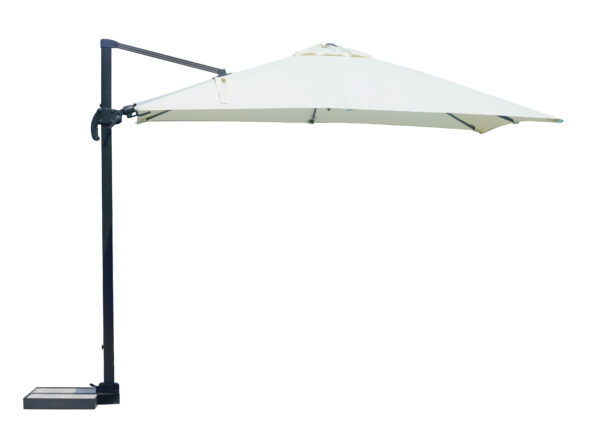 Ombrellone California MOIA 3x4 mt. con tilt basculante fusto antracite e maniglione in alluminio