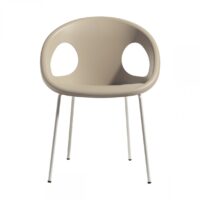 SET 2 SEDIE DROP TECNOPOLIMERO MADE IN ITALY SCAB DESIGN