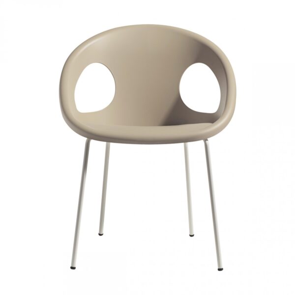 SET 2 SEDIE DROP TECNOPOLIMERO MADE IN ITALY SCAB DESIGN