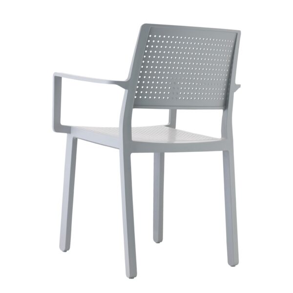 SET 4 PEZZI SEDIA EMI CON BRACCIOLI TECNOPOLIMERO MADE IN ITALY SCAB DESIGN