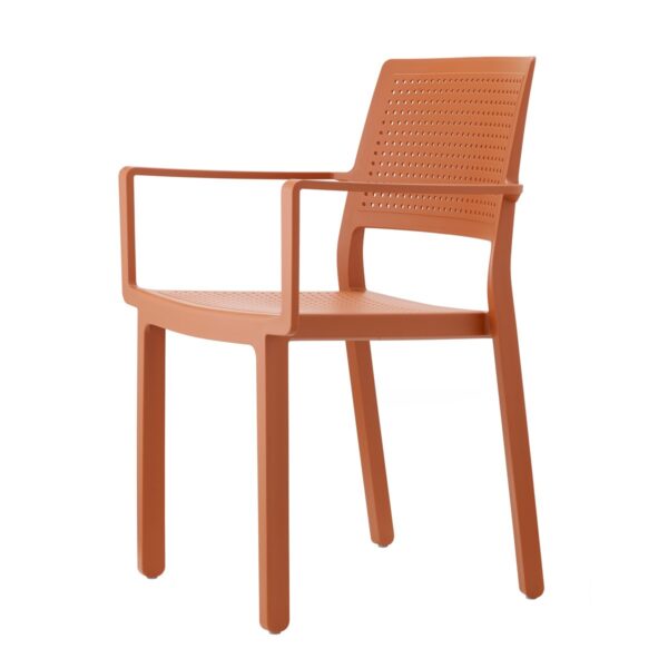 SET 4 PEZZI SEDIA EMI CON BRACCIOLI TECNOPOLIMERO MADE IN ITALY SCAB DESIGN