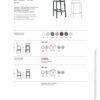 SET 4 SGABELLI EMI TECNOPOLIMERO HT 75CM SCAB DESIGN