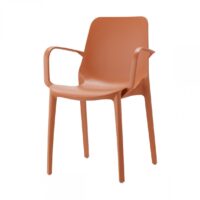 SET 4 SEDIE GINEVRA TECNOPOLIMERO CON BRACCIOLI SCAB DESIGN