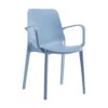 SET 4 SEDIE GINEVRA TECNOPOLIMERO CON BRACCIOLI SCAB DESIGN
