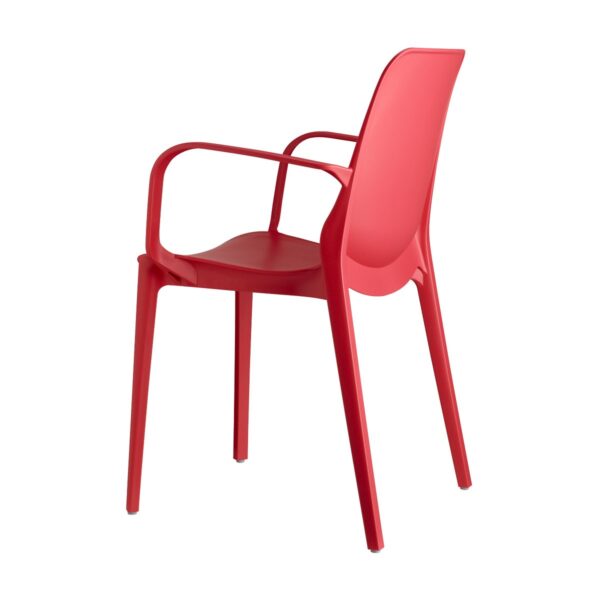 SET 4 SEDIE GINEVRA TECNOPOLIMERO CON BRACCIOLI SCAB DESIGN