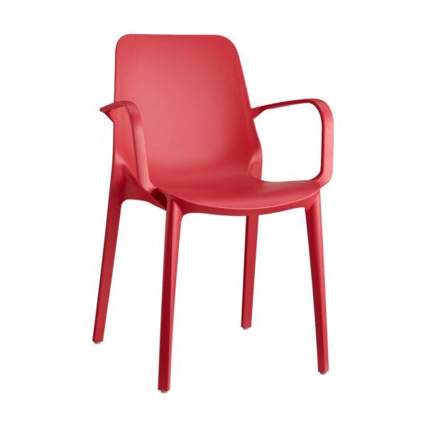 SET 4 SEDIE GINEVRA TECNOPOLIMERO CON BRACCIOLI SCAB DESIGN