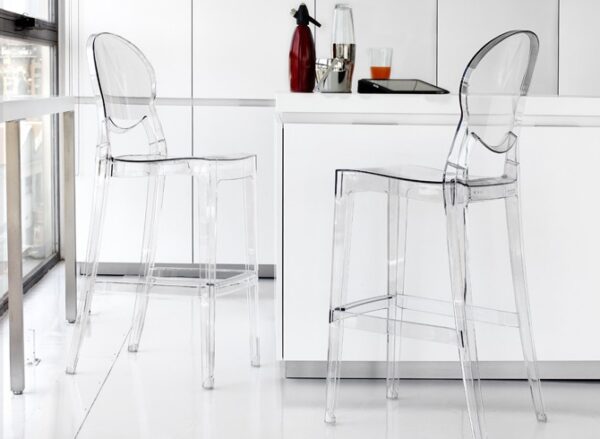 SET DUE SGABELLII IGLOO POLICARBONATO HT 65CM SCAB DESIGN