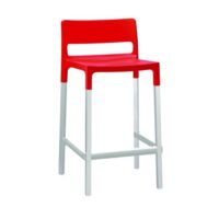 SET 4 SGABELLI DIVO TECNOPOLIMERO HT 75CM MADE IN ITALY SCAB DESIGN