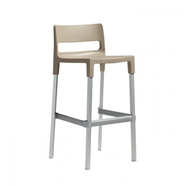 SET 4 SGABELLI DIVO TECNOPOLIMERO HT 75CM MADE IN ITALY SCAB DESIGN