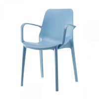 SET 4 SEDIE GINEVRA GO GREEN CON BRACCIOLI TECNOPOLIMERO RICICLATO SCAB DESIGN