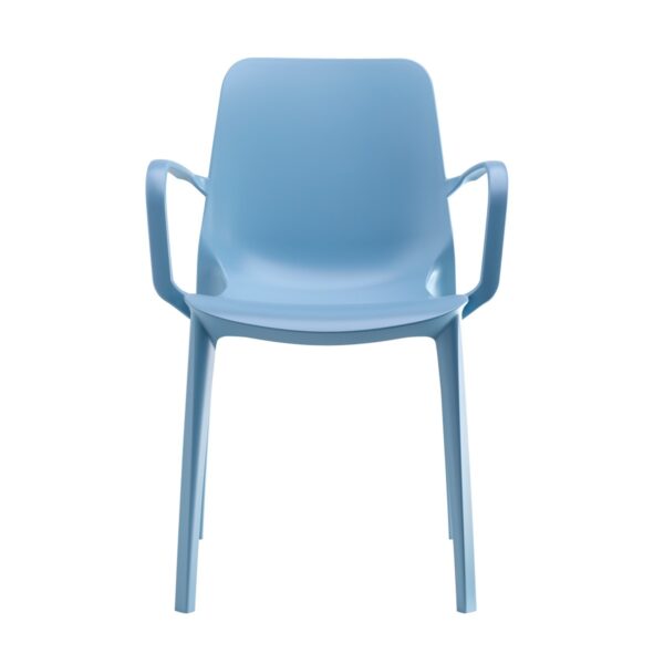 SET 4 SEDIE GINEVRA GO GREEN CON BRACCIOLI TECNOPOLIMERO RICICLATO SCAB DESIGN