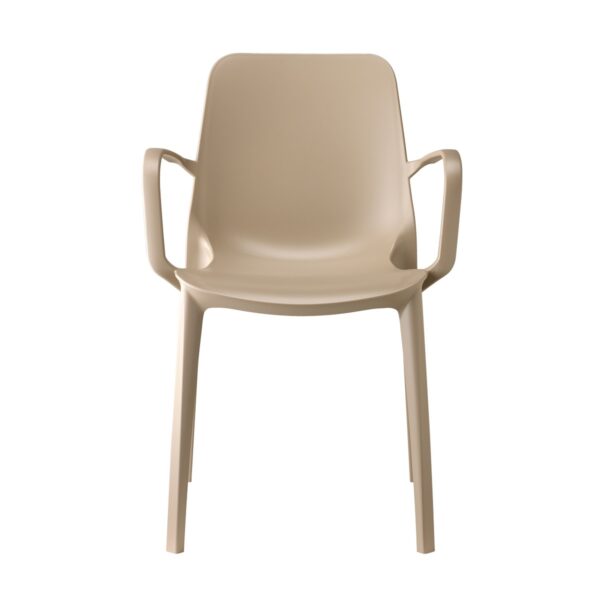 SET 4 SEDIE GINEVRA GO GREEN CON BRACCIOLI TECNOPOLIMERO RICICLATO SCAB DESIGN