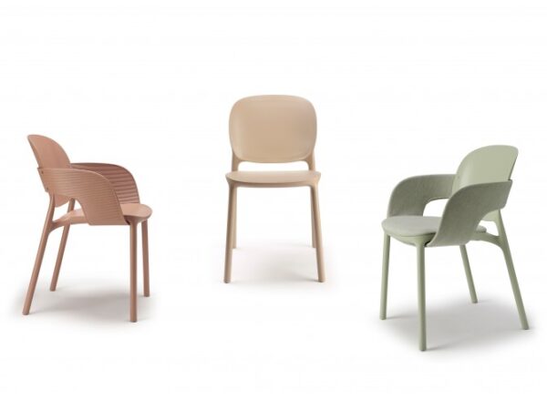 SET 4 POLTRONE HUG TECNOPOLIMERO DA POST CONSUMO INDUSTRIALE SCAB DESIGN
