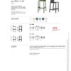 SET 4 SGABELLI KATE TECNOPOLIMERO HT 75CM MADE IN ITALY SCAB DESIGN