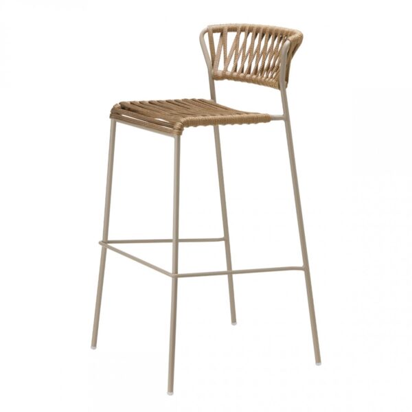 SGABELLO LISA FILÒ CORDA NAUTICA HT 65 MADE IN ITALY SCAB DESIGN