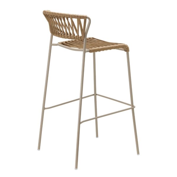 SGABELLO LISA FILÒ CORDA NAUTICA HT 75 MADE IN ITALY SCAB DESIGN