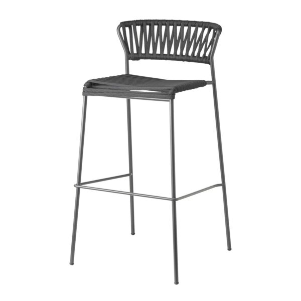 SGABELLO LISA FILÒ CORDA NAUTICA HT 75 MADE IN ITALY SCAB DESIGN